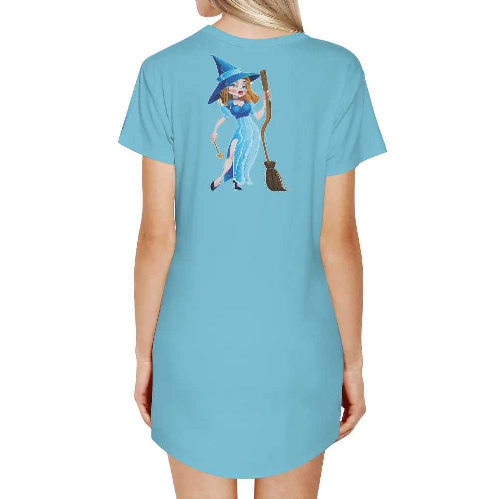 Tee Shirts Printed: Whimsical Witch Luna - Artistic Designs|t shirt roblox elegant