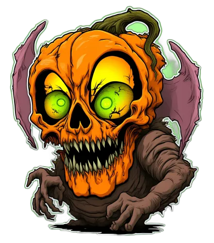 TShirt Design: Halloween Pumpkin Monster