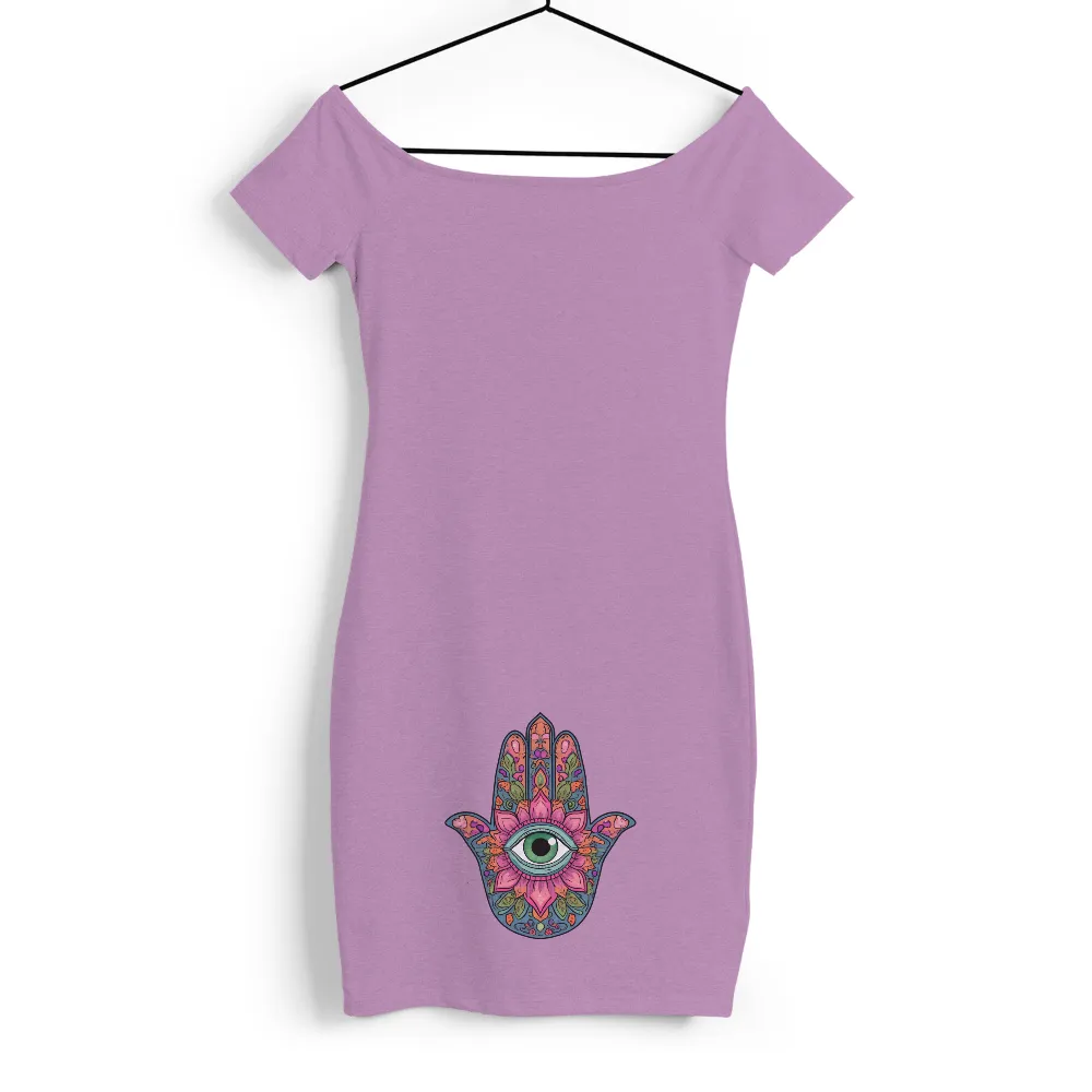 Tee Shirts Printed: Modern Hamsa Eye Art|mens short sleeve sun protection shirts