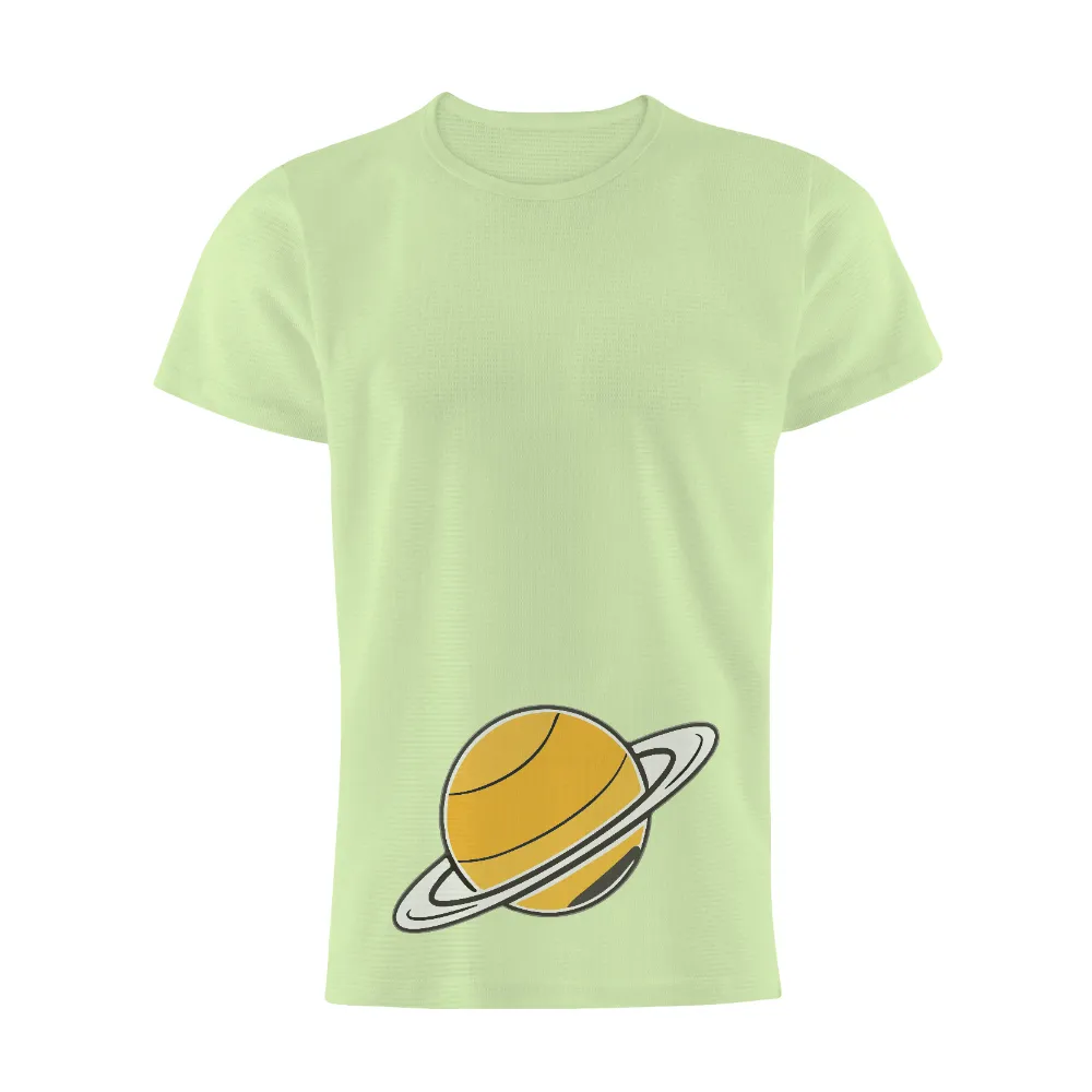 T-Shirt Printing: Explore the Grandeur of Saturn with Vibrant Artistic Design|kith space jam shirt