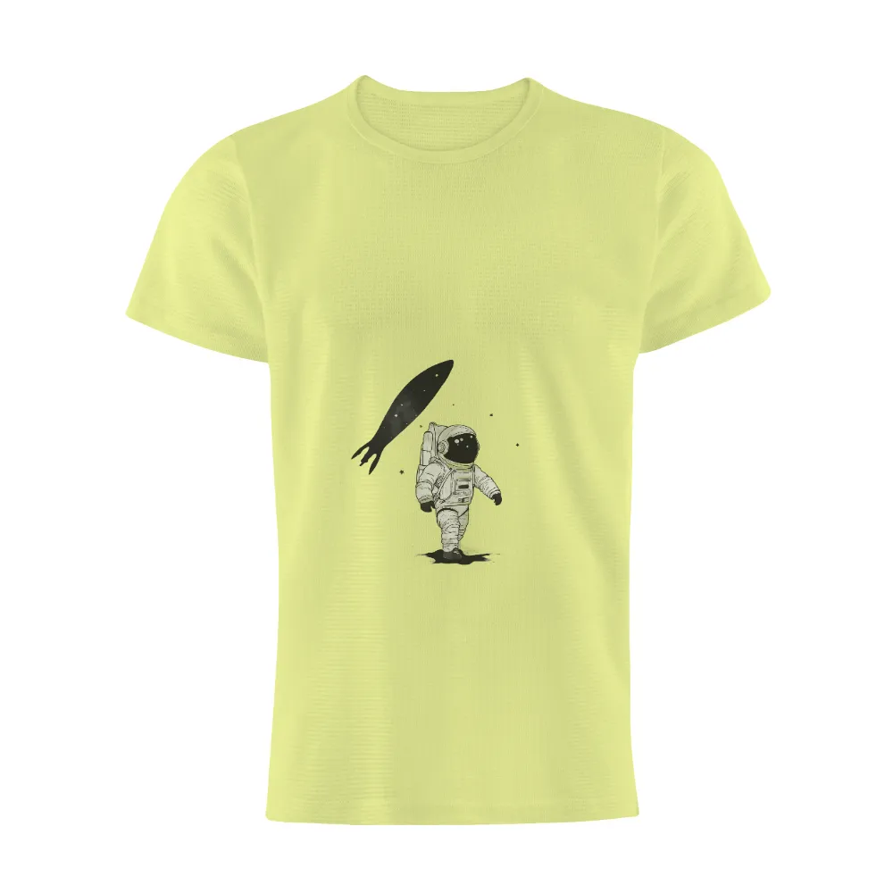 T-Shirts Design: Astronaut's Cosmic Adventure with Starry Fish|billabong cosmic garden tee