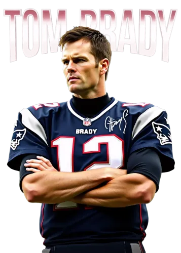 Tom Brady in his iconic pose - tom brady signed jersey