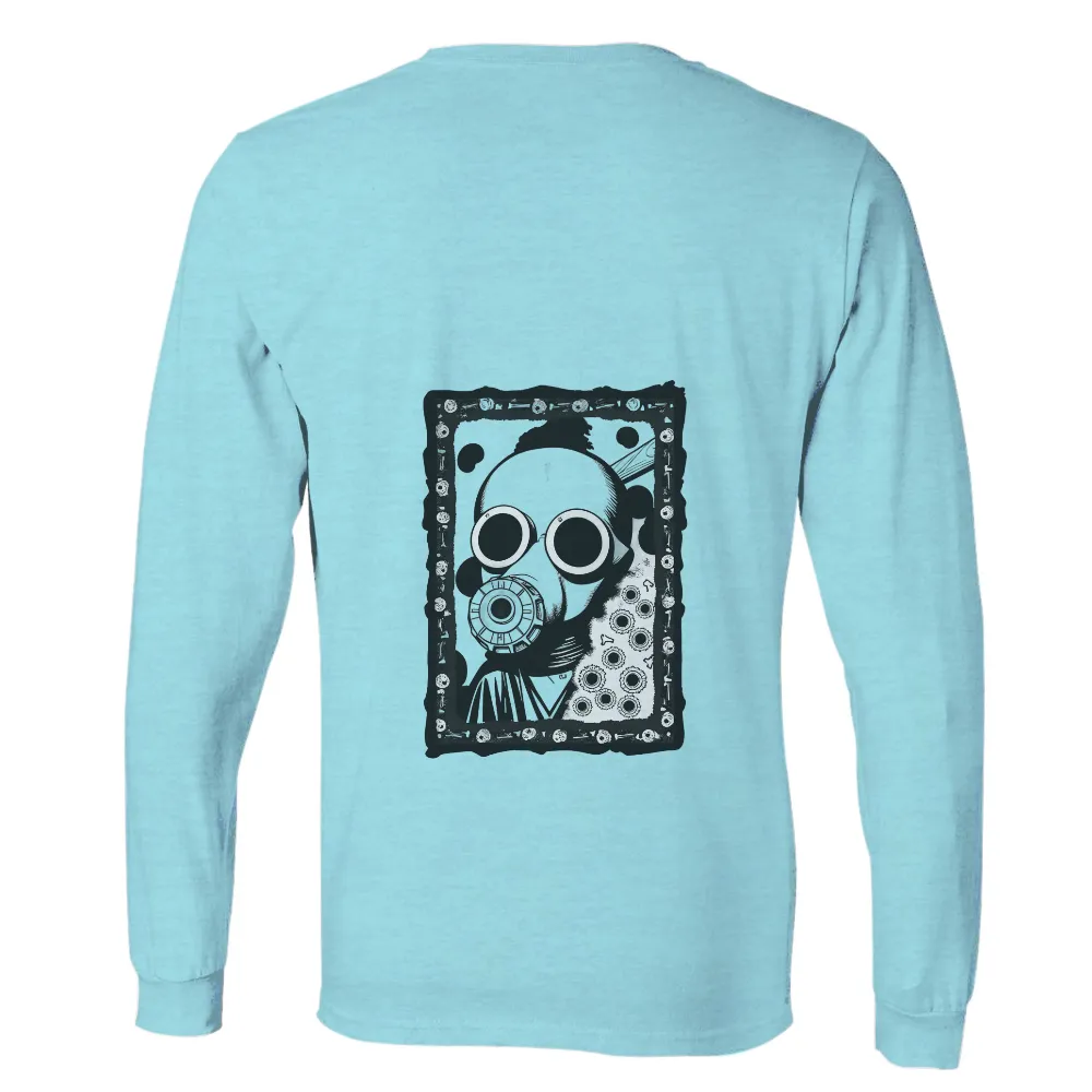 Custom Tee Shirts: Gas Mask Resilience in a Toxic Future|coors light long sleeve t shirt