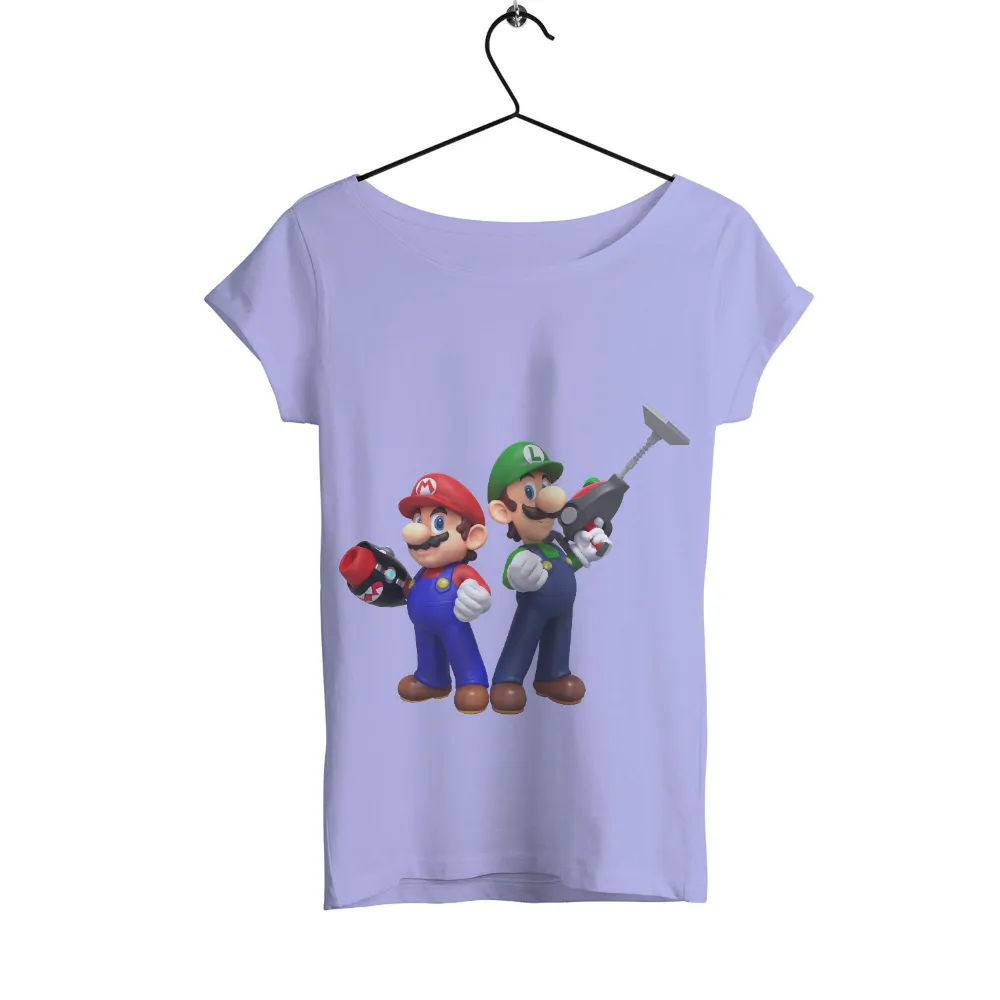 TShirt Design: Mario and Luigi Ready for Adventure|my perfect day video games t shirt