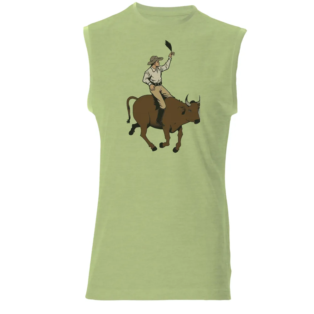 Tee Shirt Printing: Cowboy Bull Riding Adventure|adventure time dancing with monsters shirt