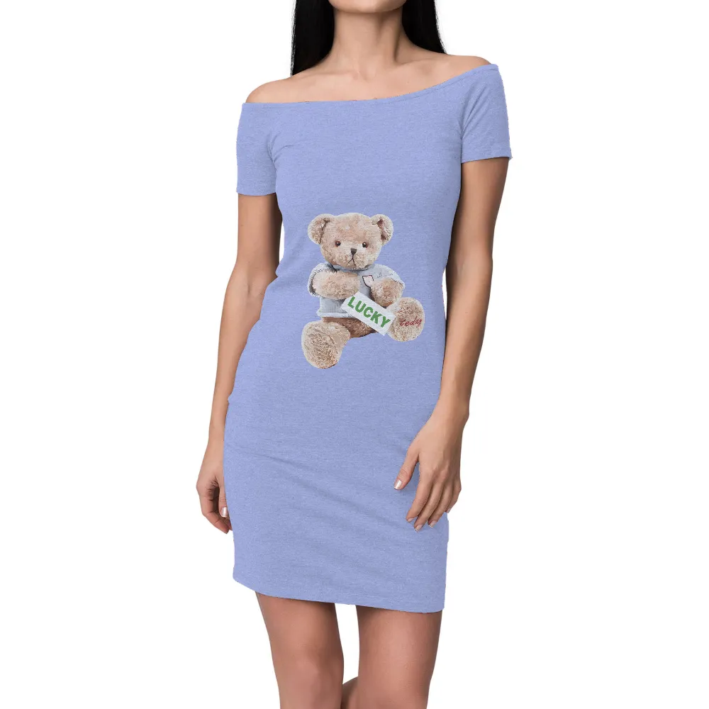 Lucky Teddy Bear T-Shirt Printing: Embrace Comfort and Positivity|boyfriend tunic sweater