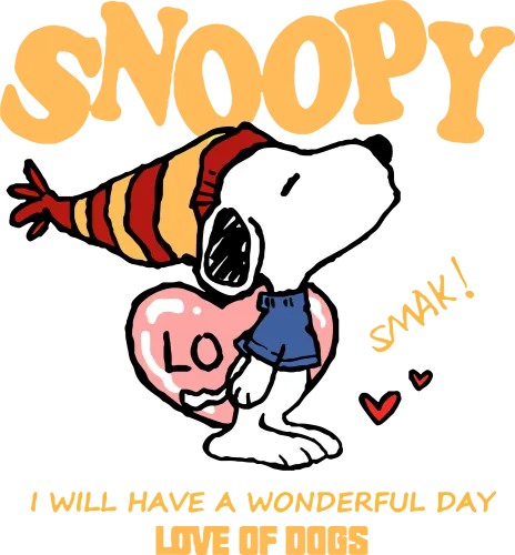 Shirts Graphic Tees: Snoopy's Love of Dogs - Spread Joy and Positivity