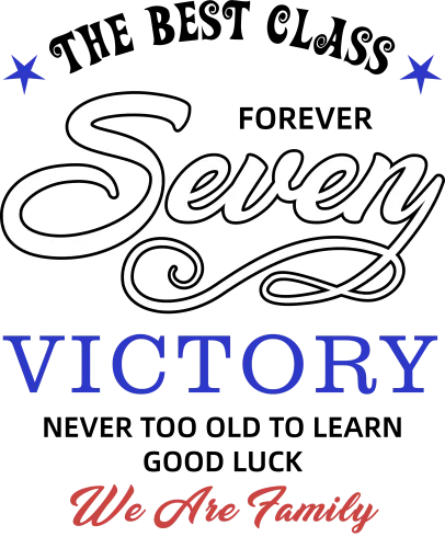 T-Shirts Pattern: Seven Victory - Unity and Lifelong Learning