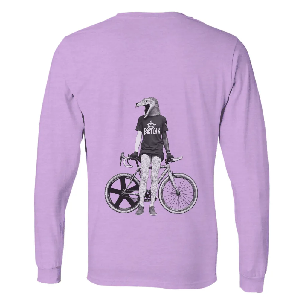 Shirts Graphic Tees - Velociraptor Cyclist: Freedom and Adventure on Wheels|adventure time star wars shirt