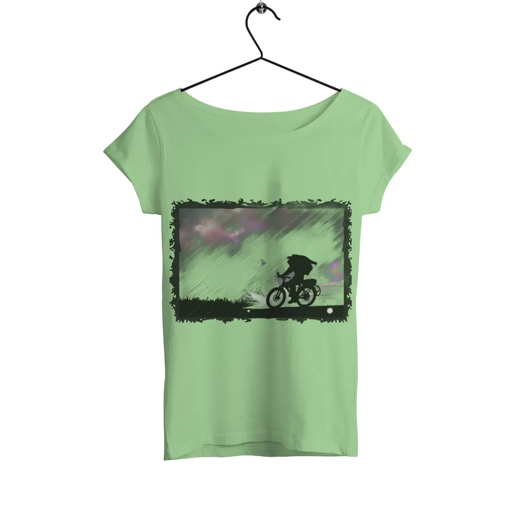 TShirt Printing: Resilient Cyclist in the Storm|men's night out camp shirt playboy