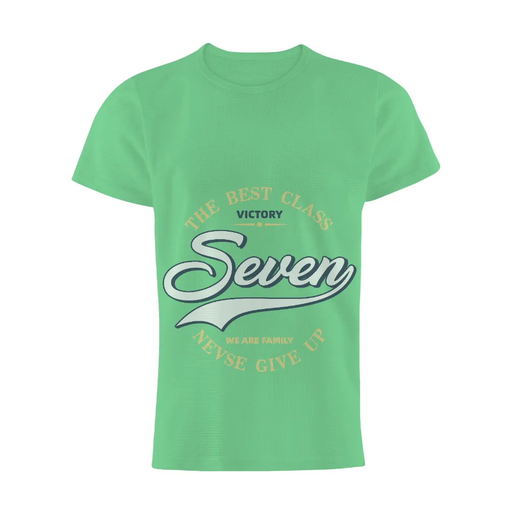 T-Shirts Design: Seven - The Spirit of Teamwork and Persistence|funny family easter shirts