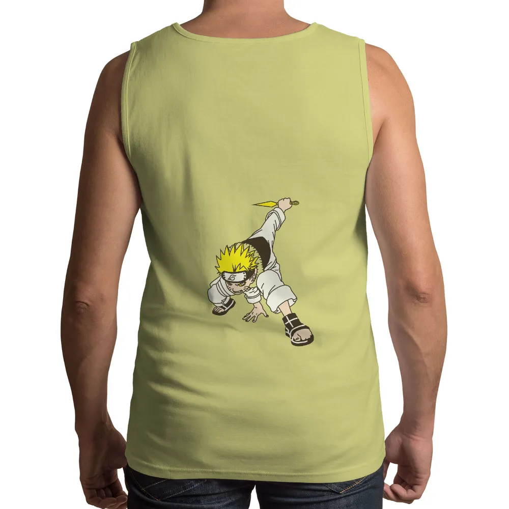 TShirt Design: Naruto's Determination - Anime Ninja Spirit|ninja pants naruto