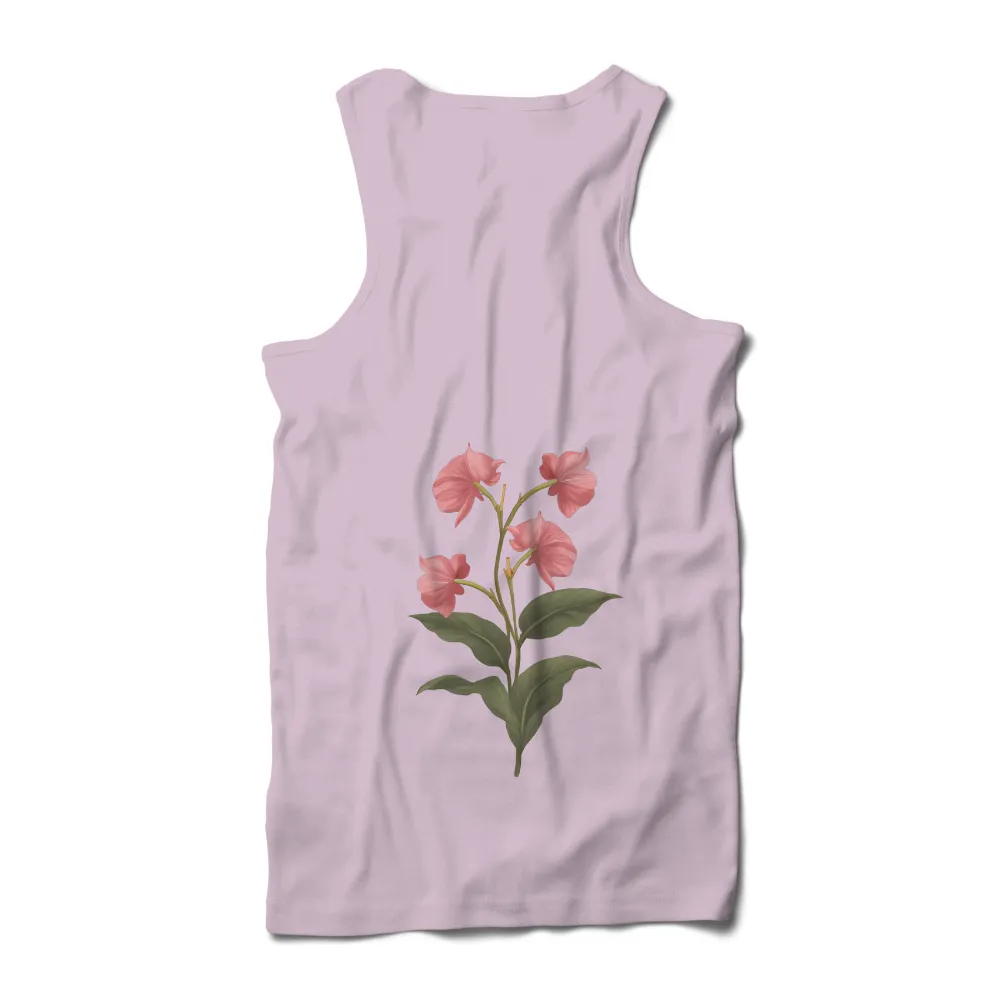 Graphic Tees: Embrace the Pink Serenity - Artistic Floral Design|spring flower blouse