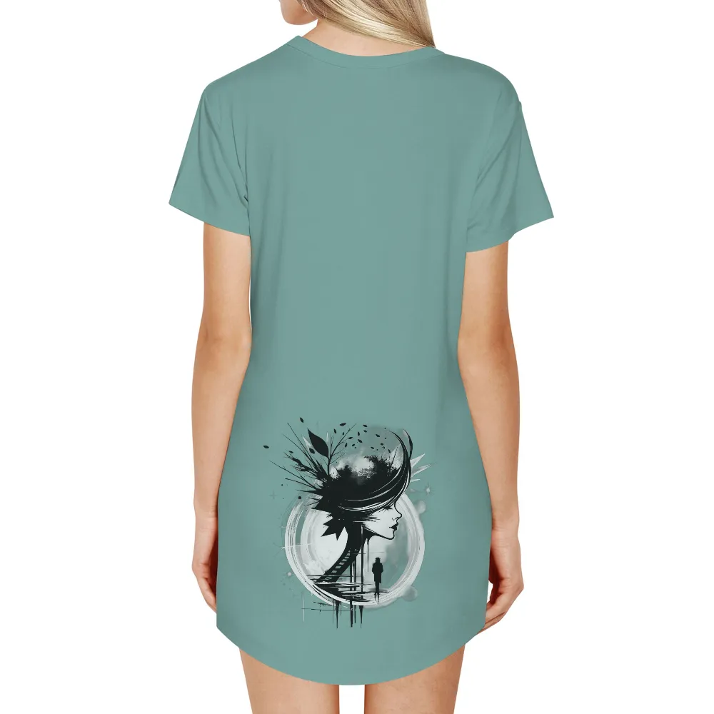 T-Shirts Design: Solitary Figure in Urban Decay|military industrial complex shirt