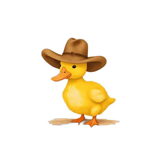 TShirt Printing: Ducky the Cowboy - Funny & Quotes