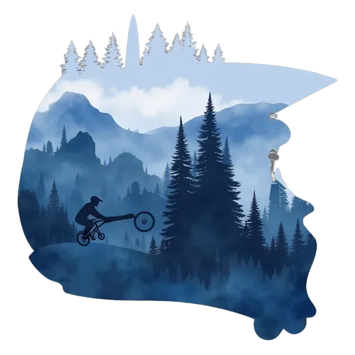 TShirt Design: Mountain Biking Adventure | Sports T-Shirt