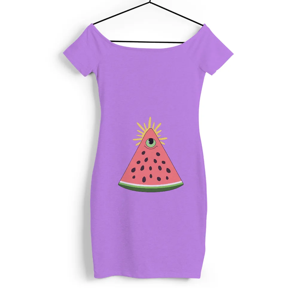 Melo the Watermelon: A Slice of Joy - T-Shirts Pattern|summer shirts for fat arms