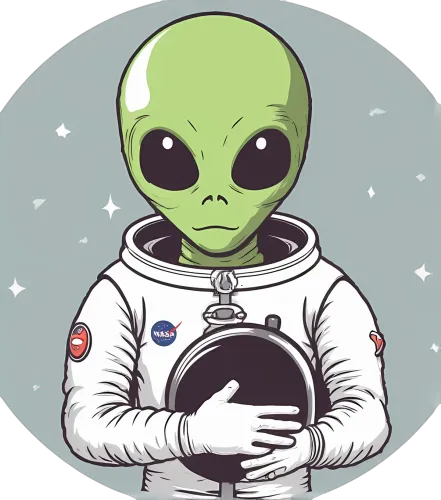 Alien Astronaut in Space: Celebrate the Spirit of Exploration