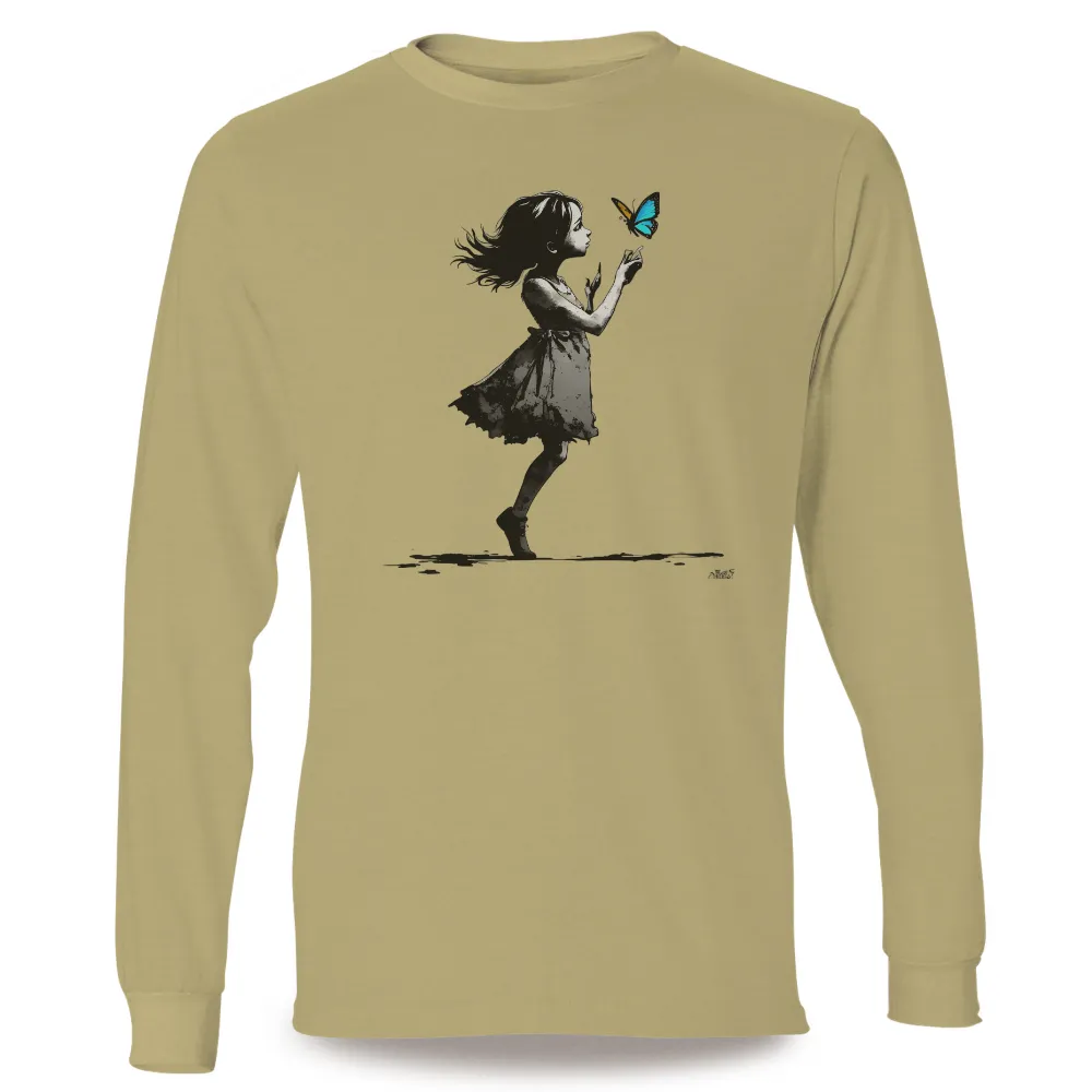 Custom Tee Shirts: Lily's Magical Encounter with a Butterfly|ganni t shirt butterfly