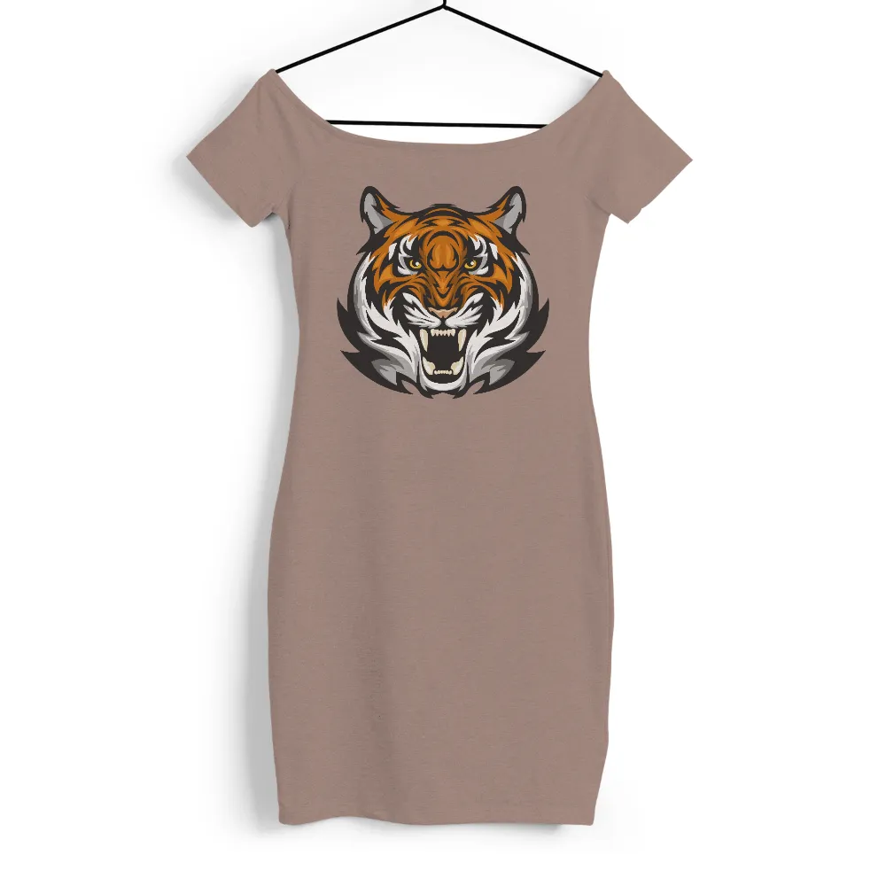 T-Shirts Design: Fierce Tiger - Strength and Courage|t shirt design online work