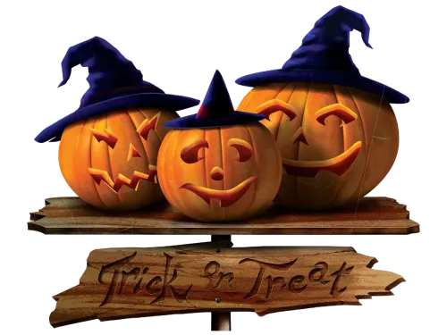 Custom T-Shirt Printing: Trick or Treat Pumpkins in Witch Hats