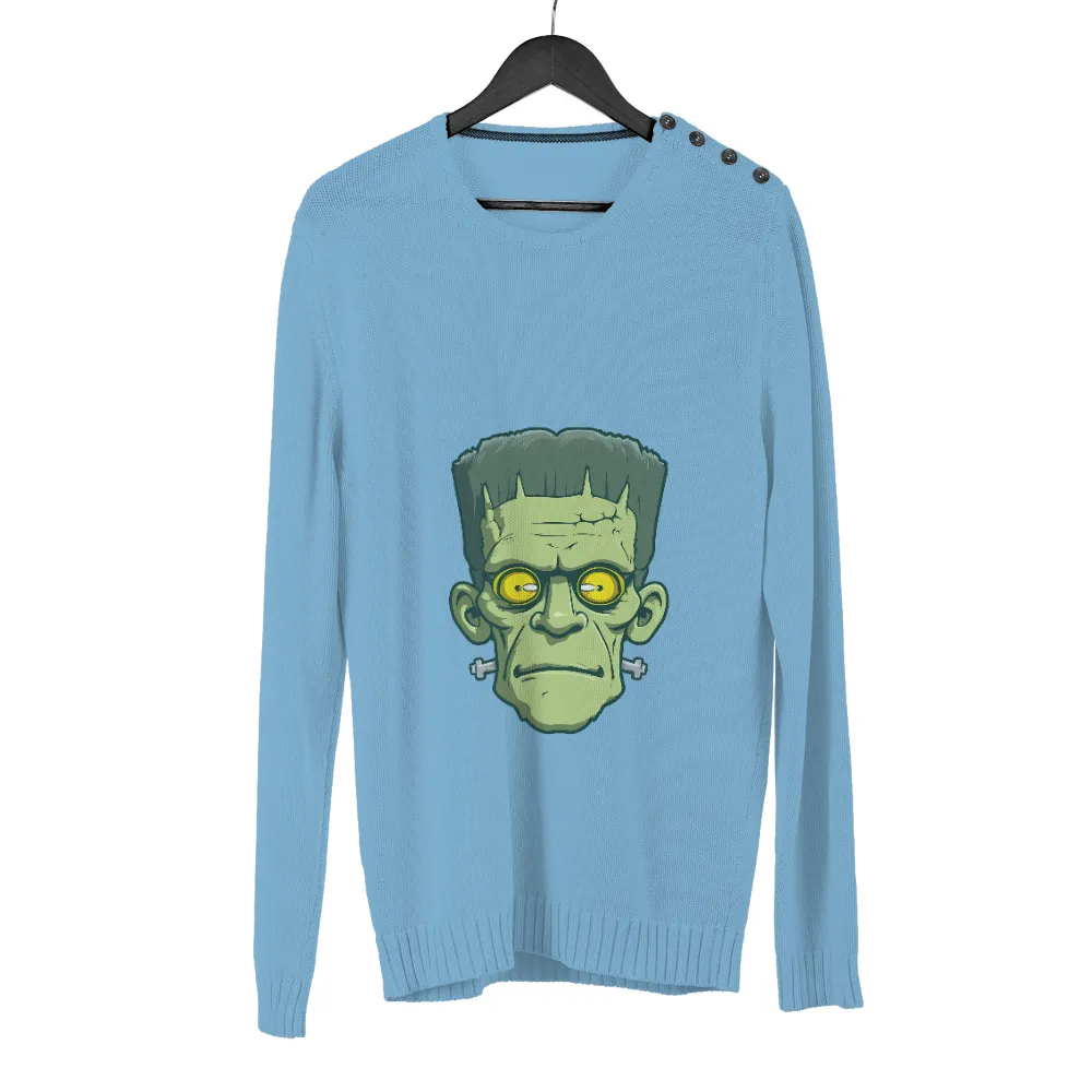 Shirts Graphic Tees: Frankenstein Monster Face - Vintage Horror Design|halloween 2022 shirts