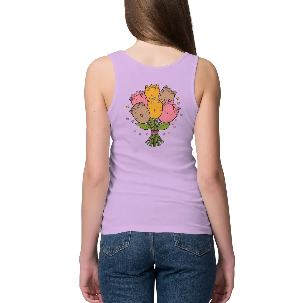 T-Shirts Pattern: Expressive Flowers with Unique Emotions|i may not know my flowers shirt