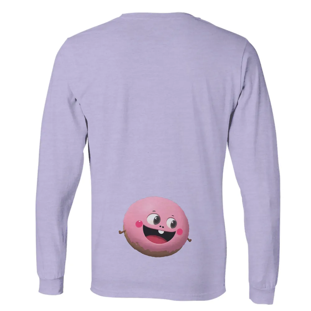 Customized Tee Shirts: Cheerful Donut Character|the tnt smile time hour tshirt