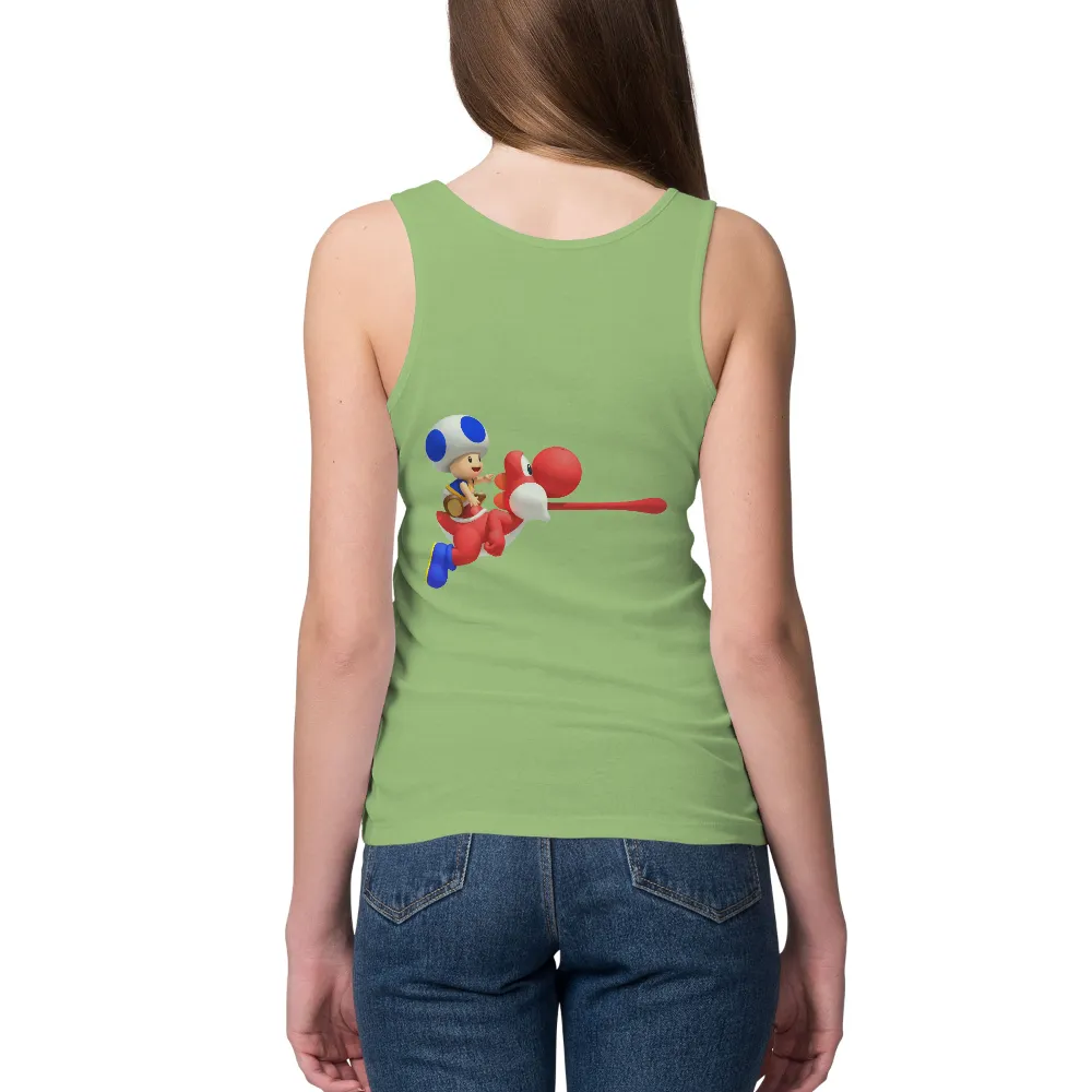 Tee Shirt Printing: Toad and Yoshi Adventure - Gaming T-Shirt|video game valentine shirt