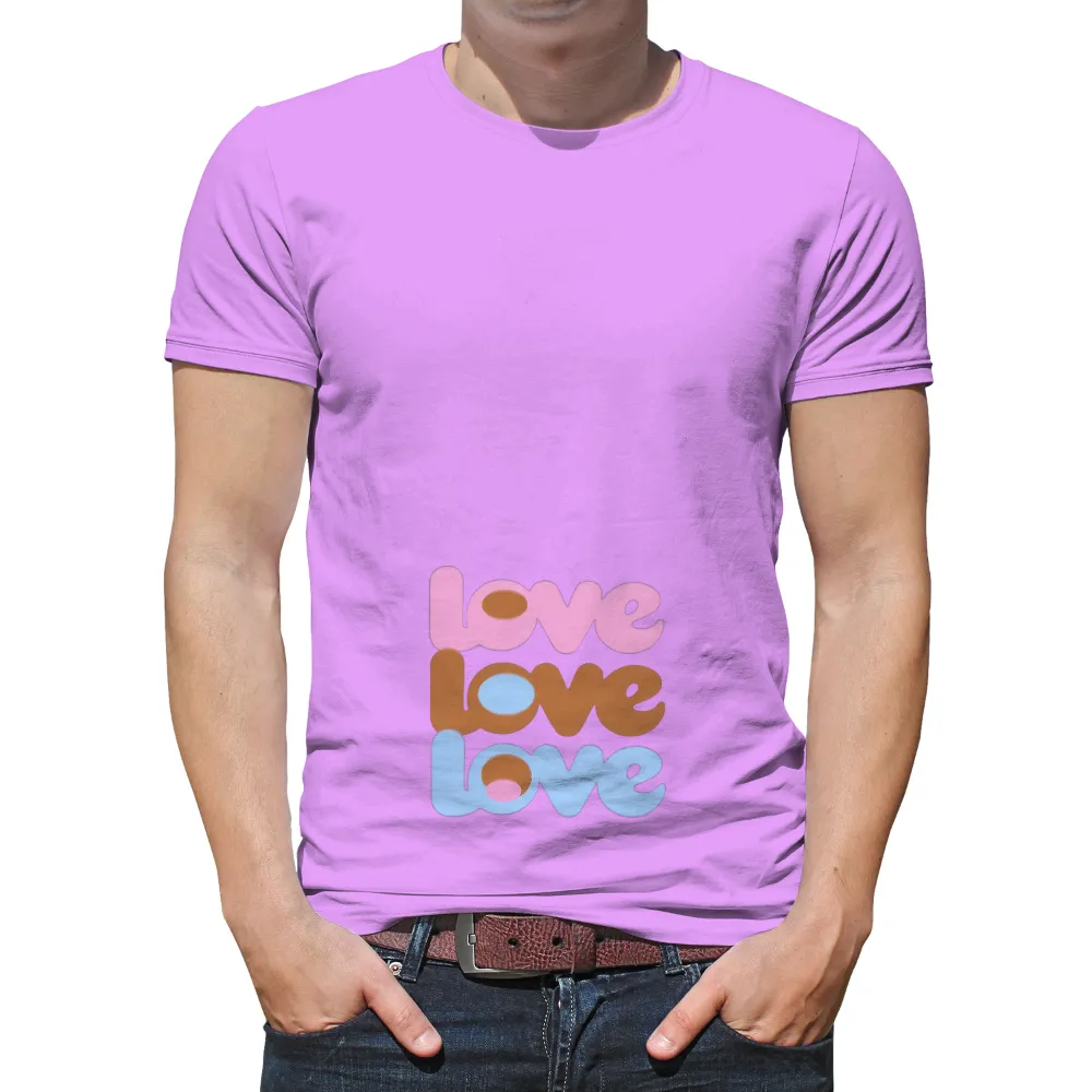 Tee Shirt Printing: Spread Love with Layered Colors|peace love santa shirt