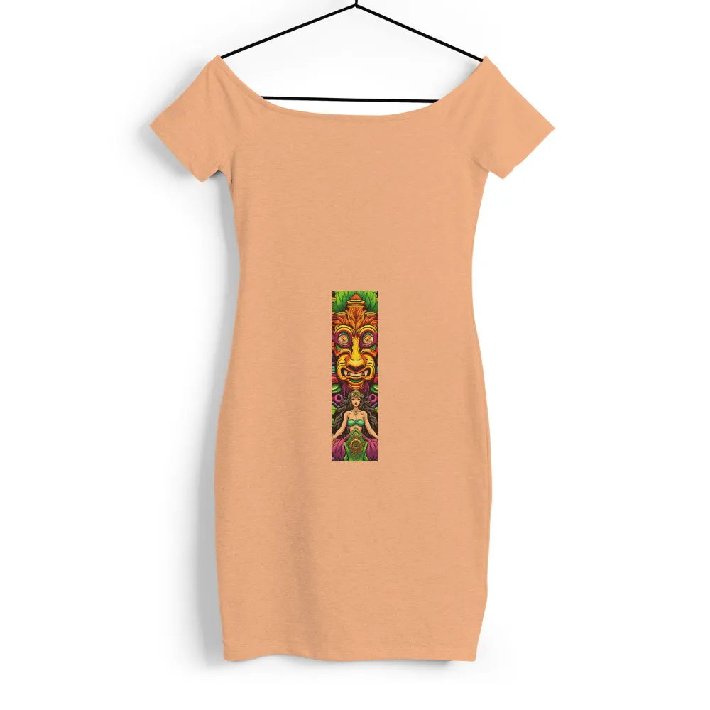 T-Shirts Custom: Embrace the Power of the Great Tiki with Artistic Designs| Bright colors and intricate patterns