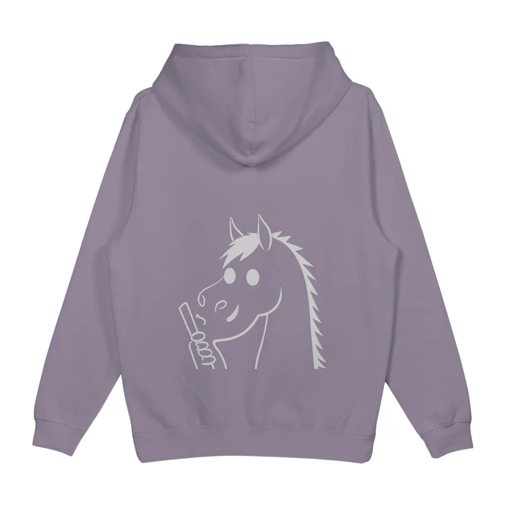 Custom T-Shirt Printing: Whimsical Horse with Paintbrush - Embrace Your Inner Child|freedom graffiti