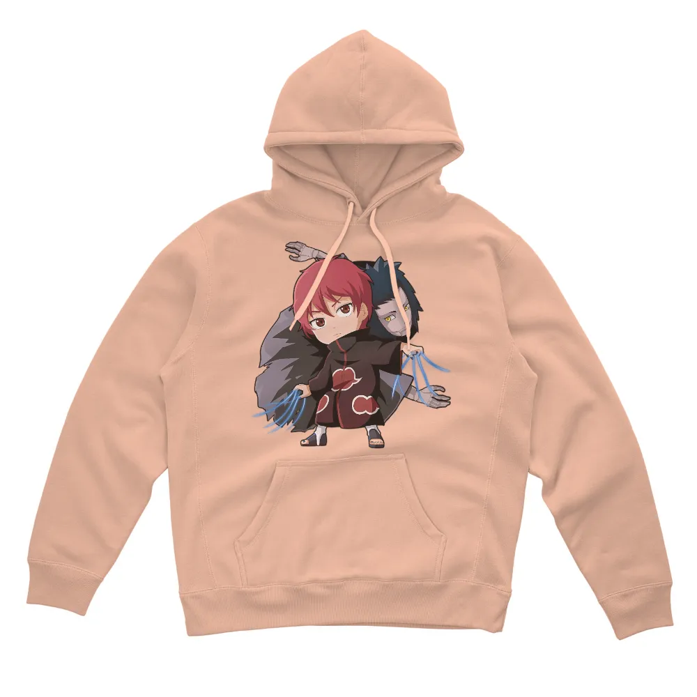 Custom Tee Shirts: Sasori and Deidara - Anime Characters in Chibi Style|custom pop art t shirts