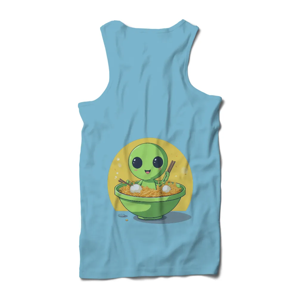 TShirt Printing: Alien Noodles - A Universal Culinary Delight|beer is food t shirt