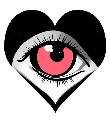 T-Shirt Printing: Pink Eye Heart - Love and Compassion