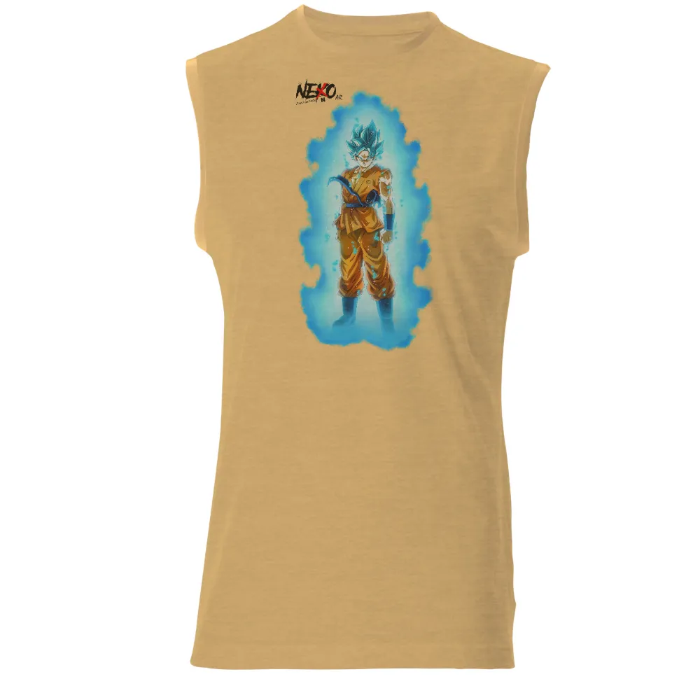 Shirts Graphic Tees: Iconic Warrior with Blue Energy Burst|strength camp t shirt