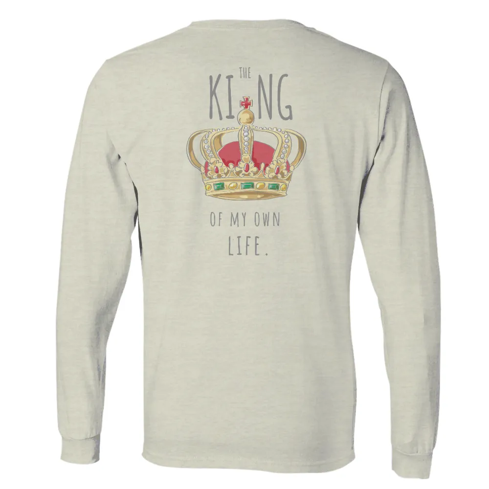 T-Shirts Custom: The King of My Own Life Crown Design|heart shirts for valentine's day