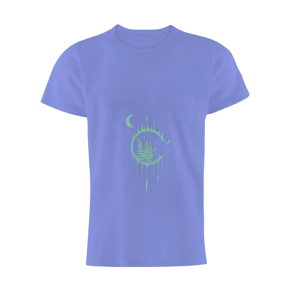 Custom Tee Shirts: Nature Meets Technology in Glowing Green Design|harmony day t shirts best and less