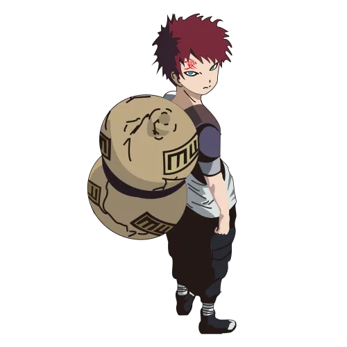 Gaara Minimalist TShirt Design - Anime Character with Inner Strength