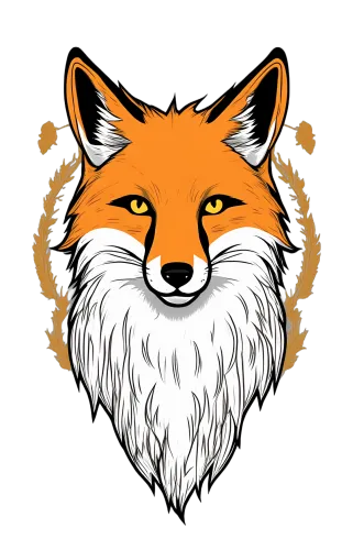 TShirt Design: Wise Fox Guardian of the Forest