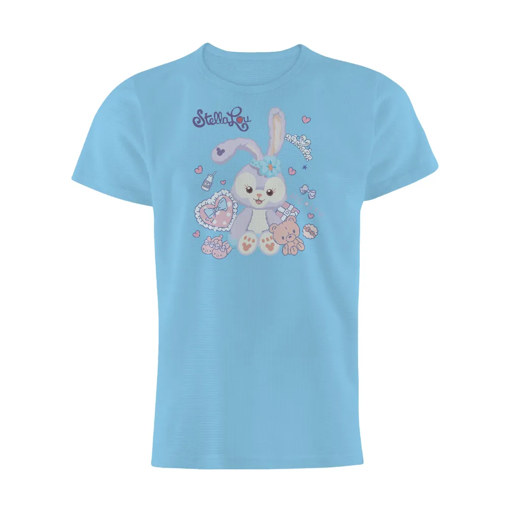 Shirts Graphic Tees: StellaLuv - Adorable Bunny with Love and Affection|cute tie dye shirt patterns