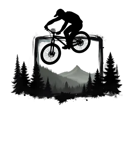 Custom T-Shirt Printing: Mountain Biking Adventure in Nature