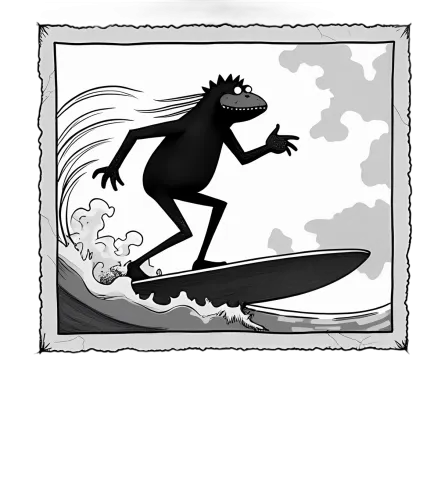 Graphic Tees: Surfing Yeti - Mythical Adventures on the Waves