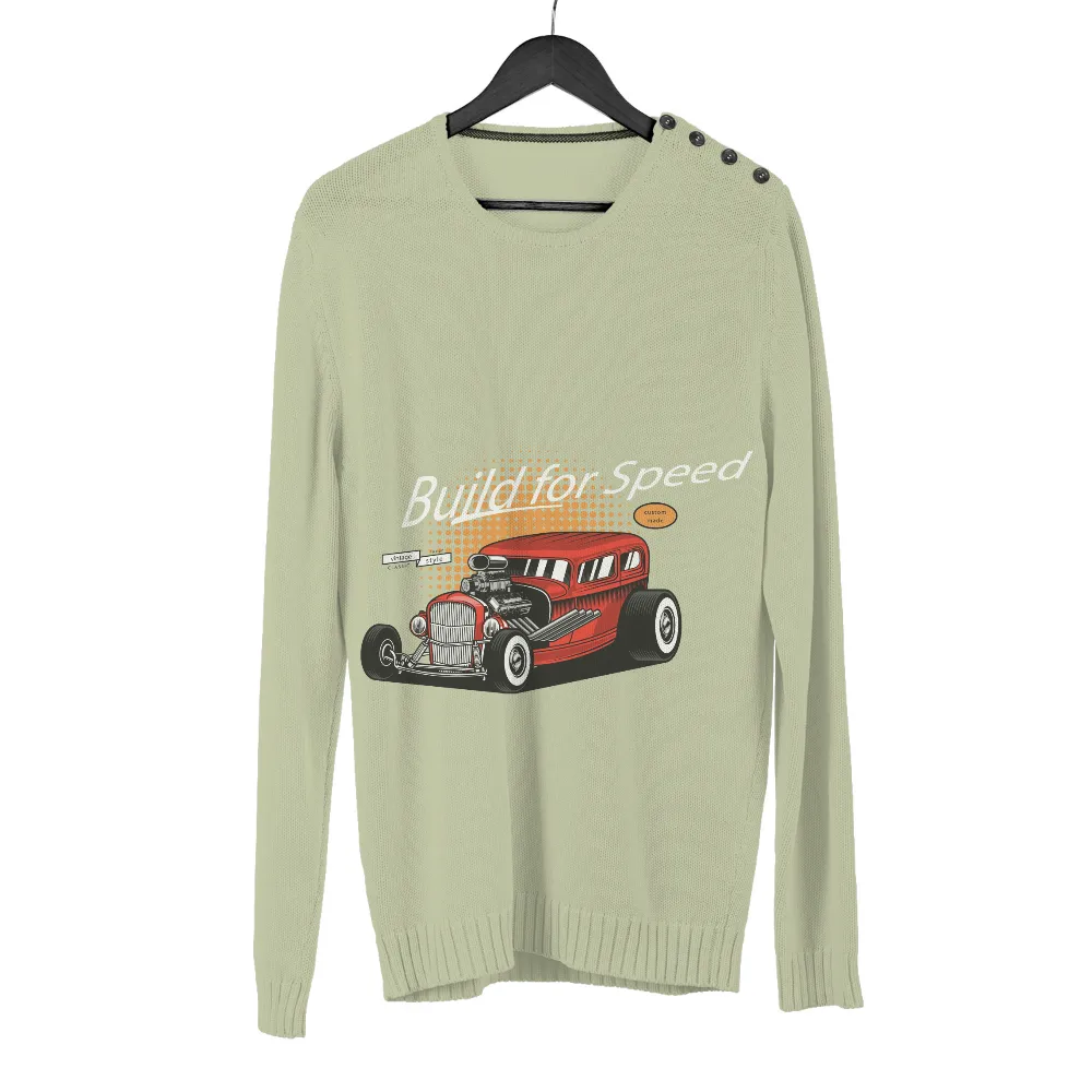 T-Shirts Design: Built for Speed - Hot Rod Vintage Style|hot rod t