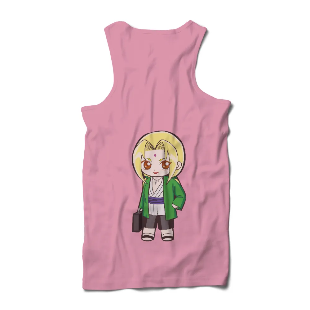 Graphic Tees: Tsunade's Strength and Resilience in Chibi Style|hope graffiti