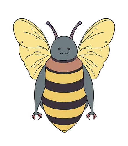 T-Shirts Custom: Friendly Bee Design for Nature Lovers