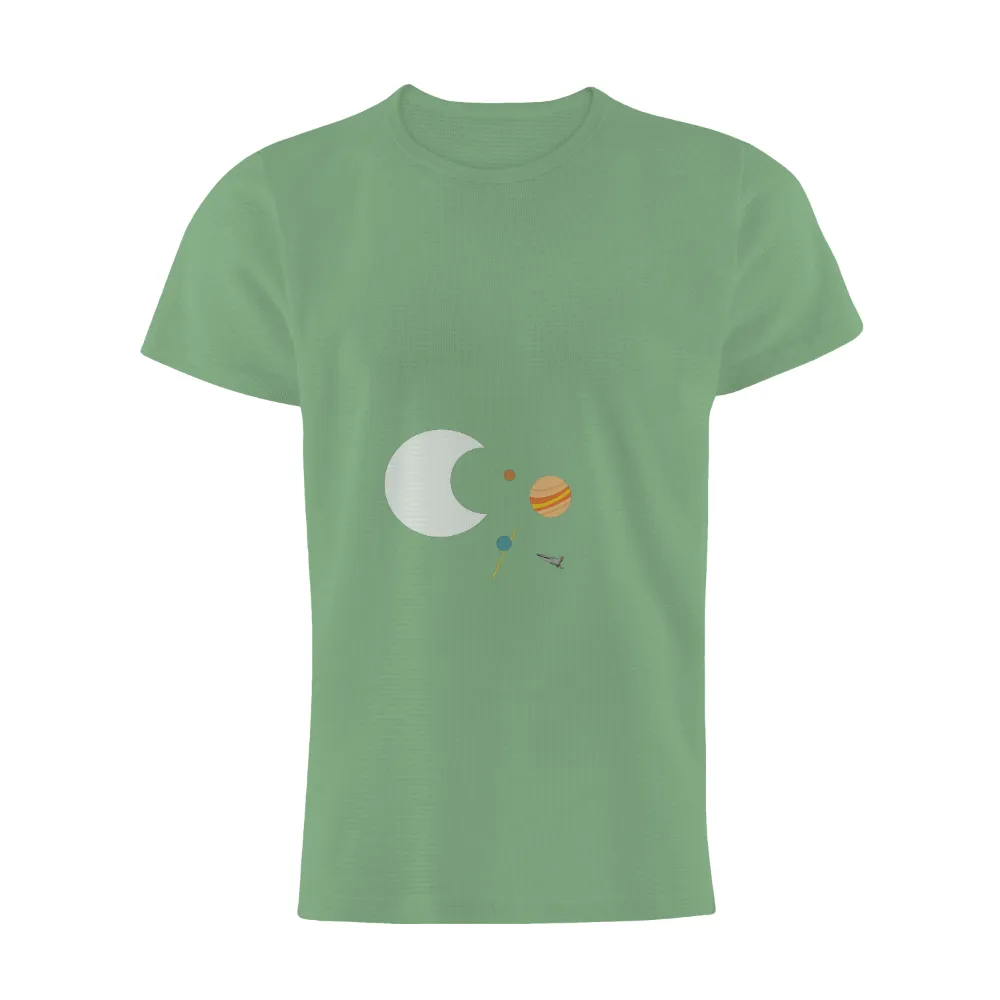 Shirts Graphic Tees: Space Adventure - Explore the Cosmos with Planets and Spaceships|bucky's space shirt