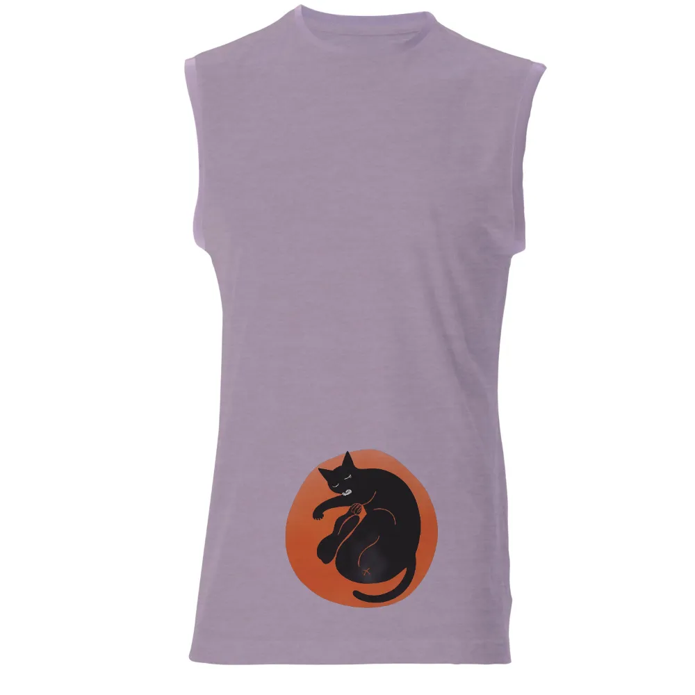 Tee Shirt Printing: Luna's Warm Embrace - Artistic Cat Design|easter cat shirt