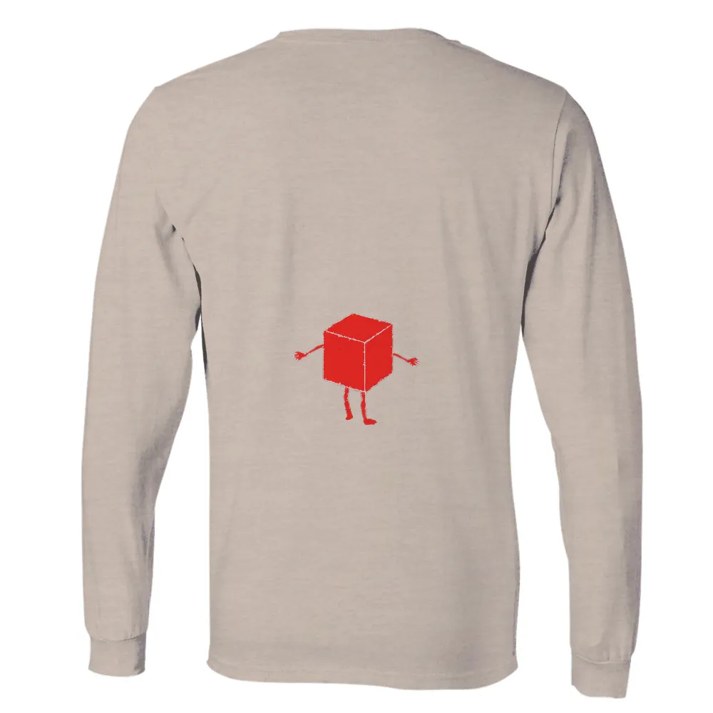 T-Shirts Custom: Red Box Minimalist Quirky Design|simple easter shirts