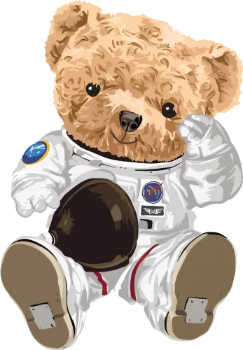 T-Shirts Custom: Teddy Bear Astronaut - Explore the Stars